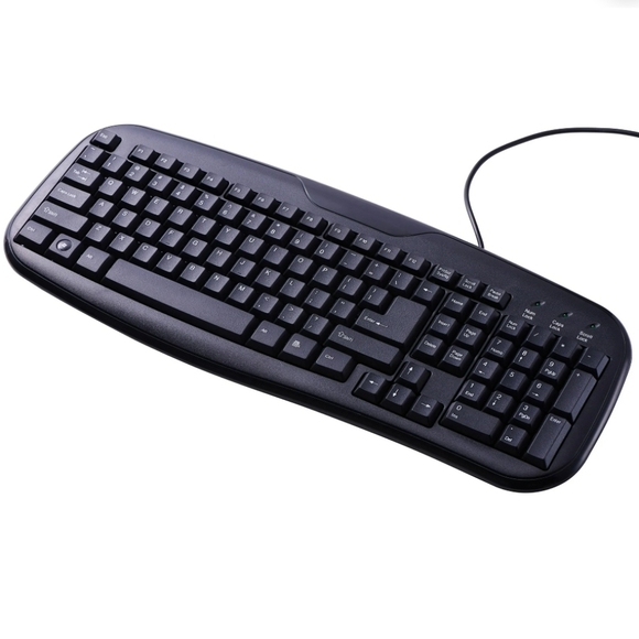 Onn USB Connect Keyboard Soft Touch Wired Color Black PC Computer Laptop Desktop - Picture 2 of 12